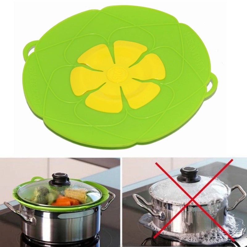 26cm Silicone Pot Lid Silicone Anti-Overflow Cover Heat-Resistant Kitchen Pot Cover Korean Style|Kitchen Accessories