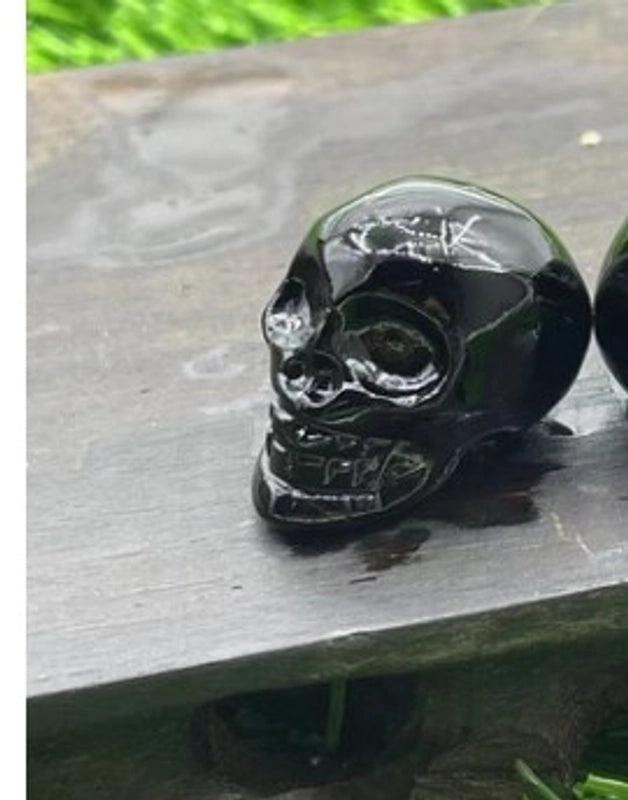Halloween Punk Skull Natural Stone Decor|Jewelry & Accessories