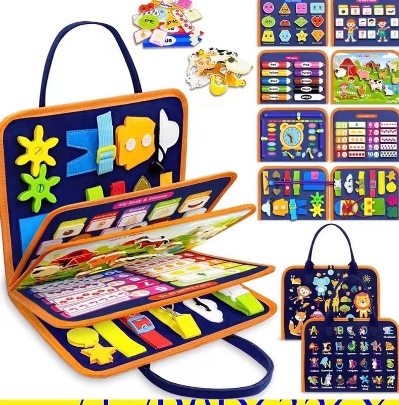 Soft Animal Felt Book for Toddlers 3-6 Years|Educational Baby Toys