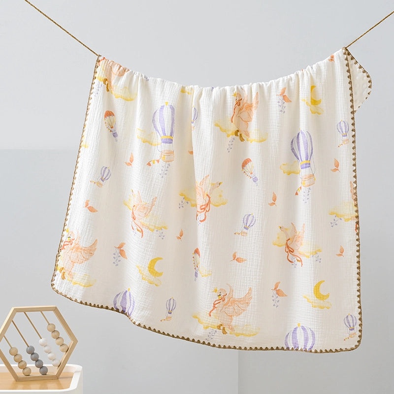 Adorable Animal Print Striped Solid Cotton Baby Bedding Set|Baby Bedding & Accessories