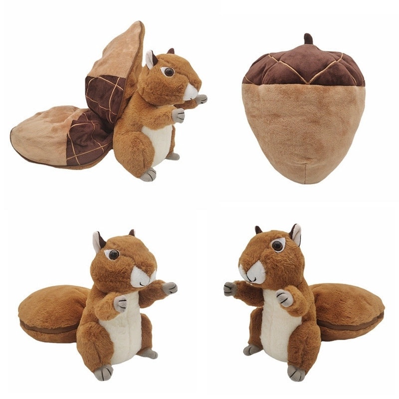 Cute Squirrel Plush Toy Holding Nut | Plush Toys