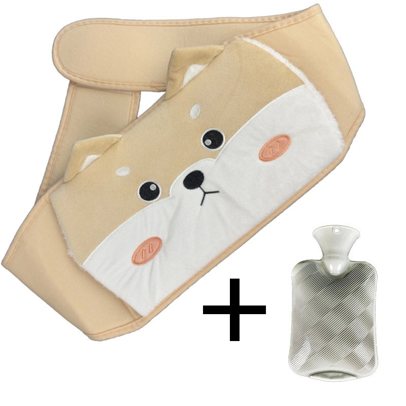 Plush Hot Water Bag with Protective Belt for Waist and Hands Warmth | Home & Personal Care