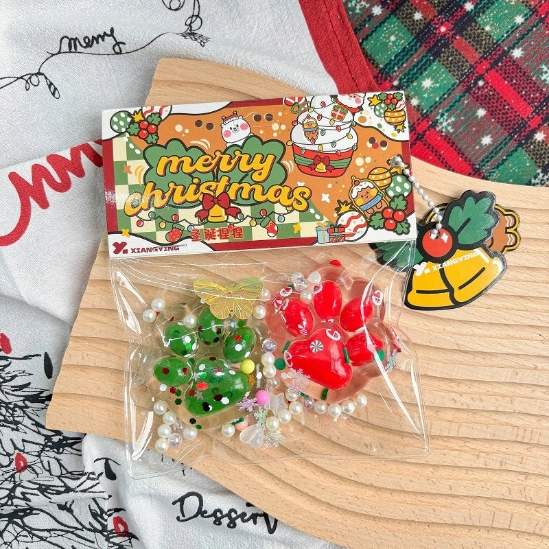 Christmas Tree Donut Fidget Toy Squeezing Stress Relief TPR Sensory Toy | Stress Relief Toys