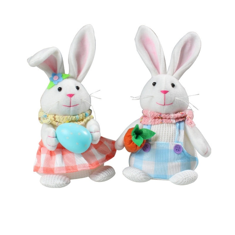 Luminous Easter Rabbit Toy Cute Cartoon Radish Egg Holder Desktop Decoration|Home Decor Accessories