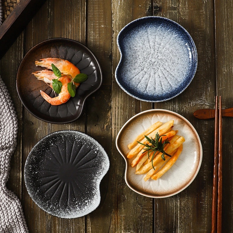 Japanese-style Ceramic Dinner and Snack Plate Creative Bone China Tableware for Afternoon Tea|Dinnerware & Serveware