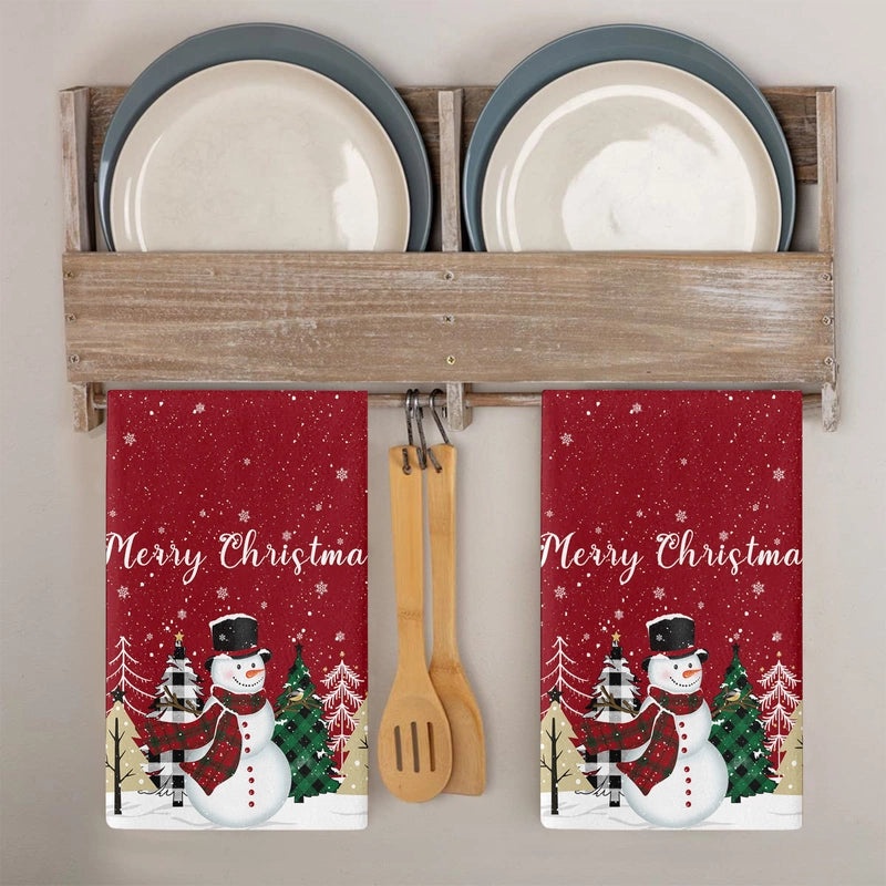 Christmas Holiday Cute Christmas Tree Soft Microfiber Towels|Home & Kitchen Textiles