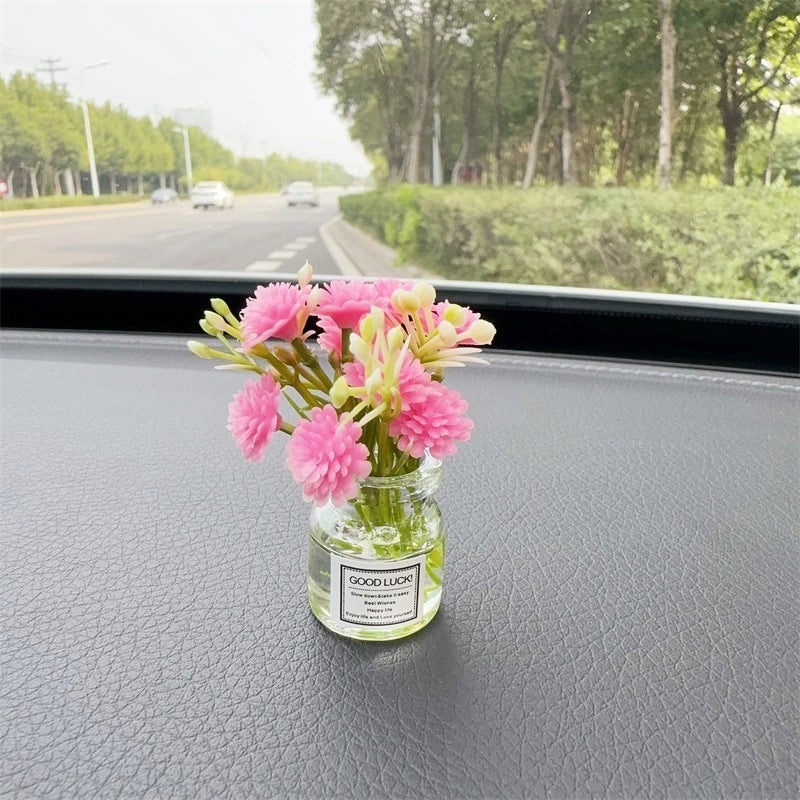 Elegant Minimalist Flower Glass Ornaments for Women|Home Decor Accessories