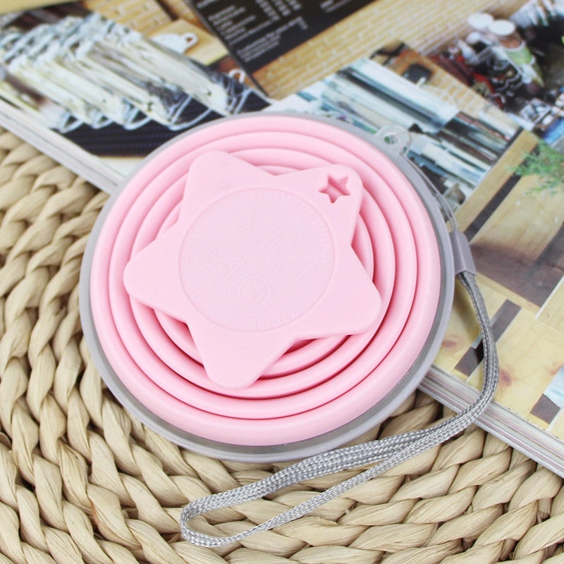 Adorable Pentagram Bear Design Stainless Steel Water Bottle with Silicone Sleeve | Drinkware & Water Bottles