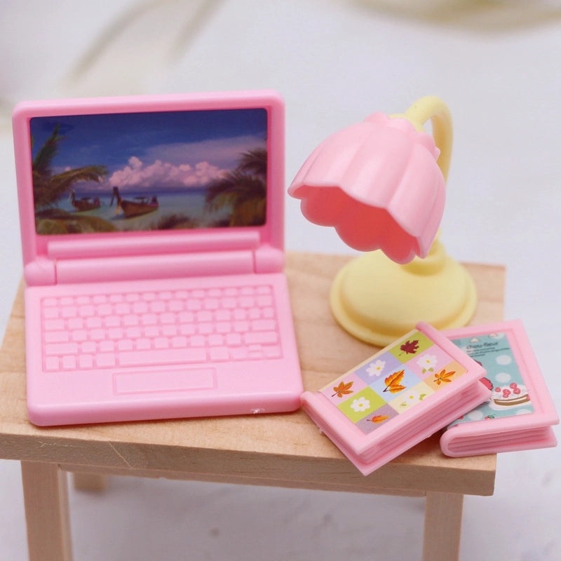 Miniature Dollhouse Computer & Stationery Set for OB11 BJD | Dollhouse Accessories