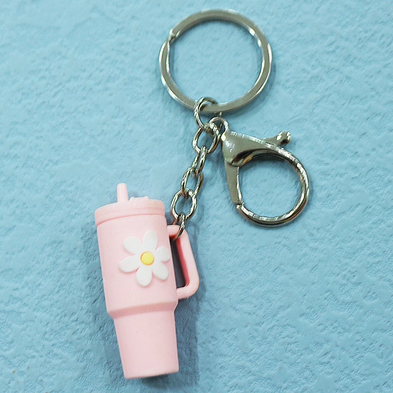 Cartoon Floral Soft Rubber Unisex Cup Charms|Drinkware Accessories