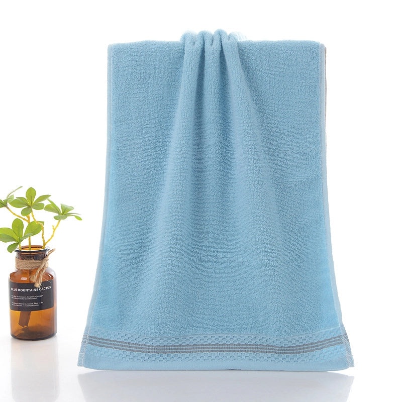 Thickened Pure Cotton Face Towel for Adults Household Water Pattern 32-Strand Durable Daily Use|Home & Living - Towels & Linens