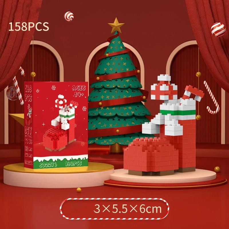 Christmas Mini Diamond Blocks Puzzle Toys Santa Claus & Christmas Tree Building Set|Toys & Games