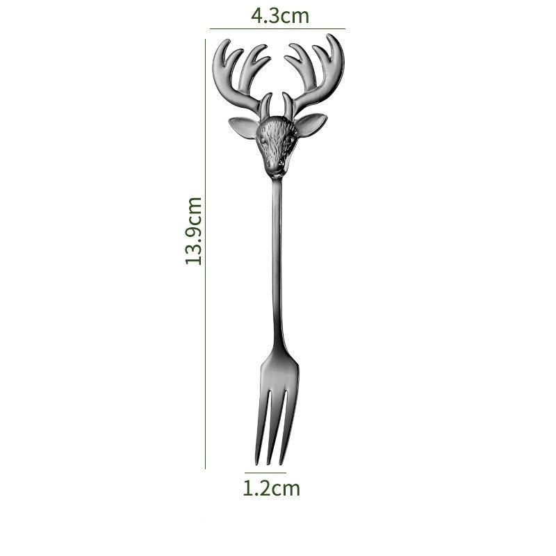 Cute Animal Design 304 Stainless Steel Spoon Single Piece|Kitchen Utensils