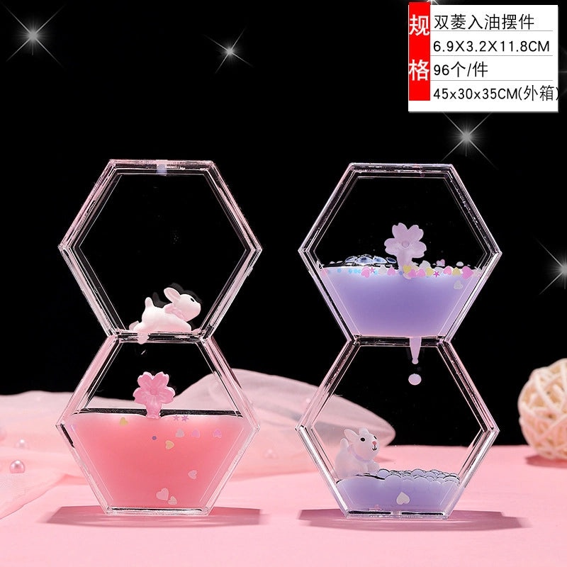 Creative Cartoon Liquid Oil Drop Ornament Transparent Acrylic Pressure Relief Craft|Home Decor Gifts