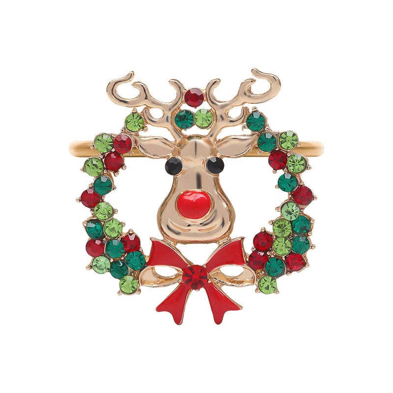 Multicolor Alloy Napkin Ring for Casual Vacation Dining 1 Piece|Home & Kitchen Tableware Napkin Rings