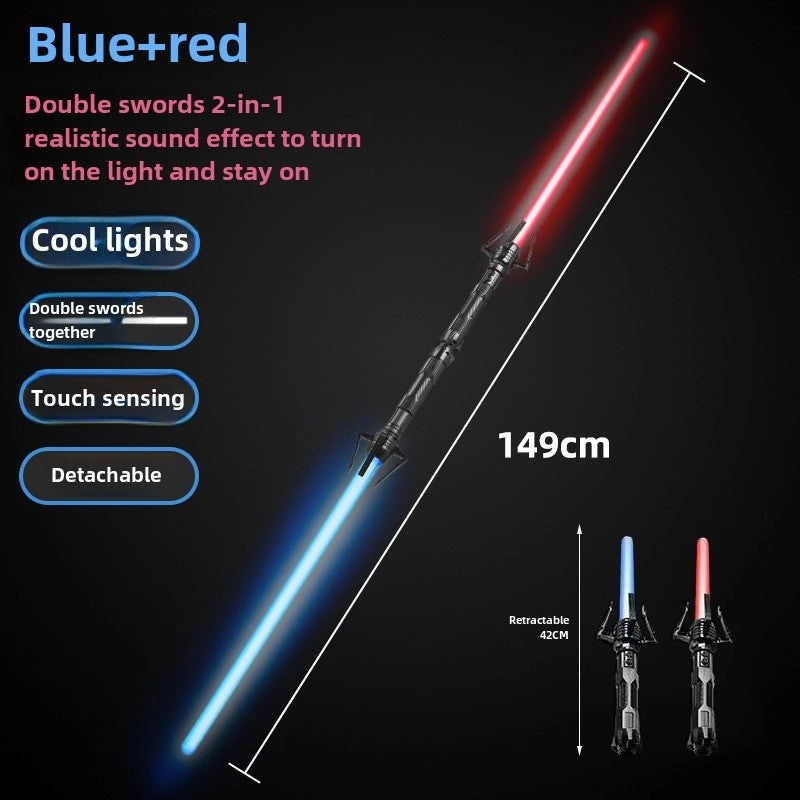 儿童激光剑二合一发光音乐玩具七彩光剑|儿童玩具