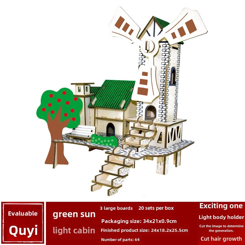 Handmade Wooden 3D Puzzle for Kids and Adults | Educational Toys & Games