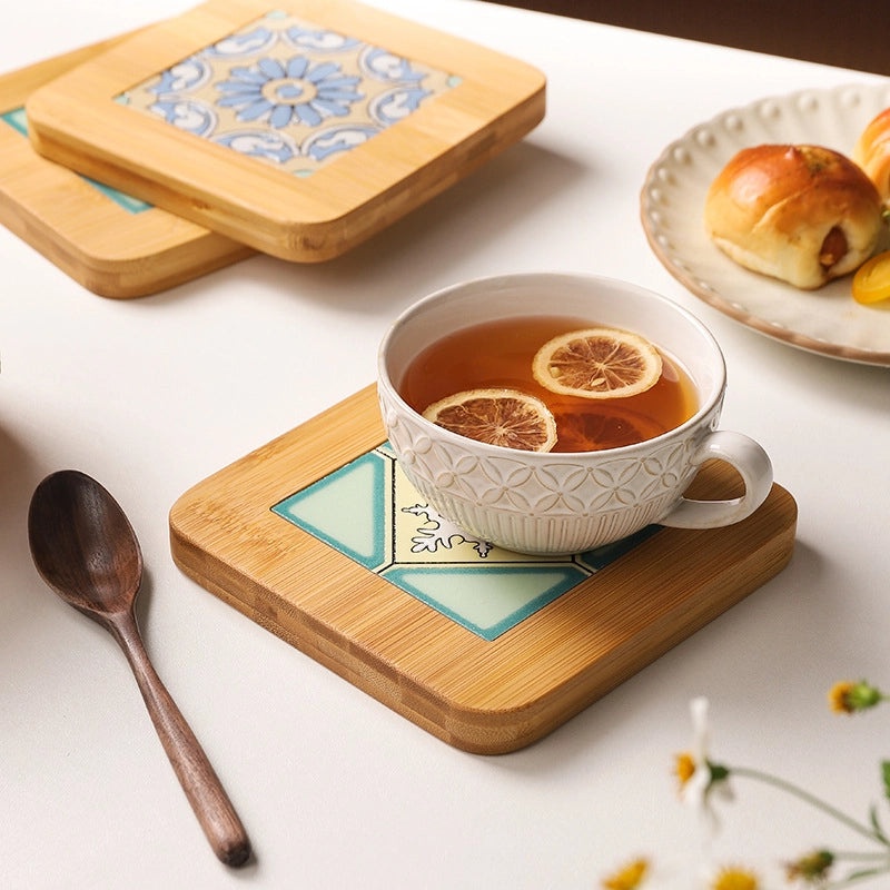 Thickened Wooden Heat-resistant Table Mat for Hot Pots and Teppanyaki|Kitchen Accessories