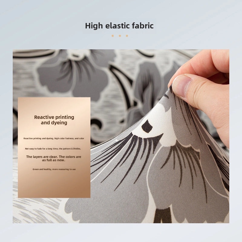 Stretch Tiger Print Wingback Sofa Cover European Vintage Style All-Inclusive Scarmon Cushion|Home Decor & Sofa Covers