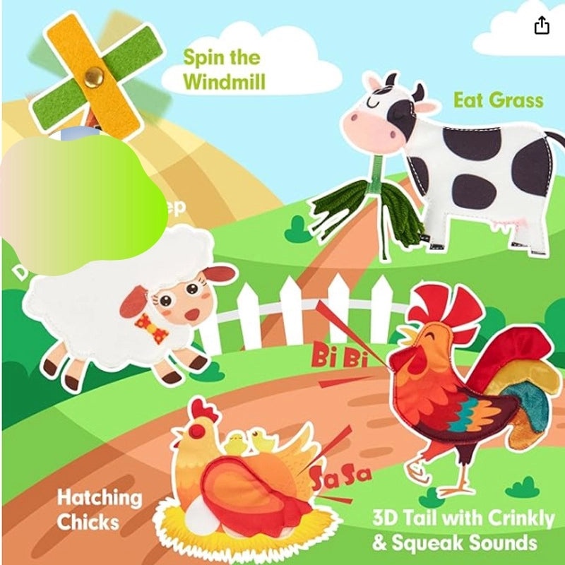 Early Learning Felt Busy Book for Kids|Educational Toys and Busy Boards