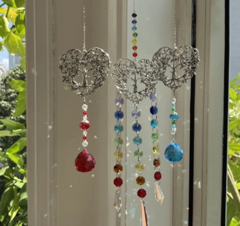 Vintage Christmas Tree Heart Crystal Wall Art Minimalist Artificial Decoration|Home Decor