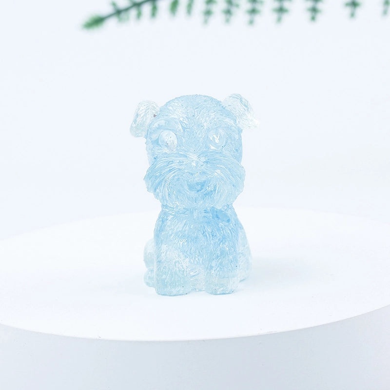 Adorable Dog Shaped Crystal Figurines for Home Decor|Decorative Figurines