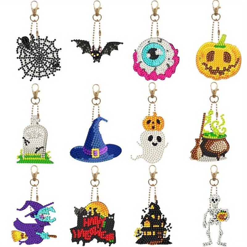 DIY Diamond Painting Keychain 1012 Pieces Variety Platform Explosions Design | Keychains & Accessories