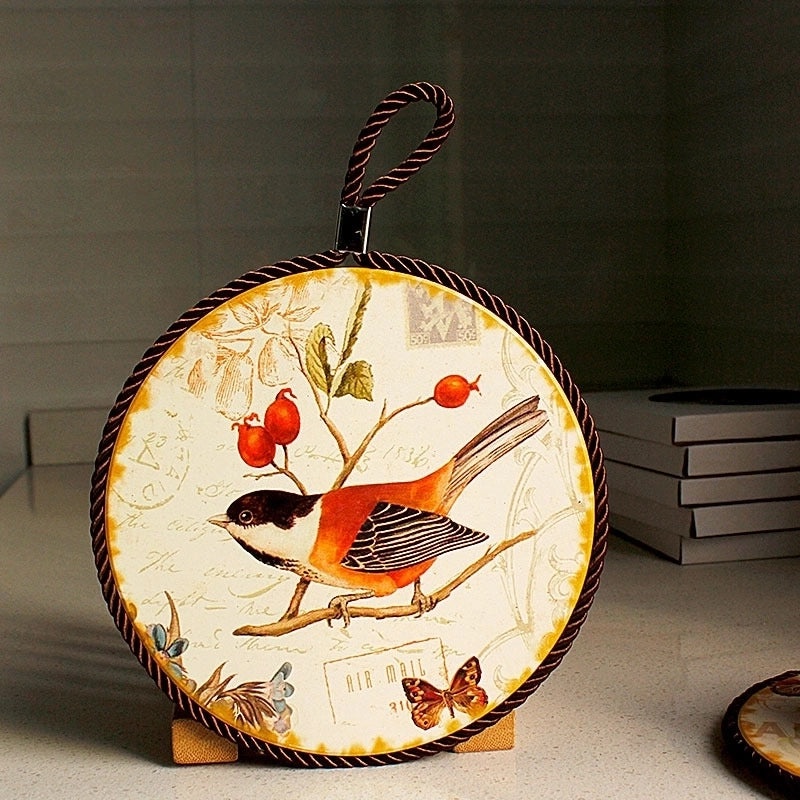 Floral Ceramic Placemat for Casual Vacation Dining 1 Piece|Home & Kitchen Table Linens