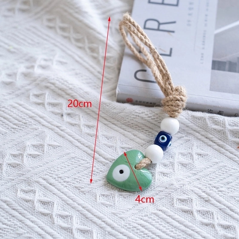 Devil's Eye Heart Glass Pendant Charming Artificial Decoration for Accessories|Jewelry & Accessories