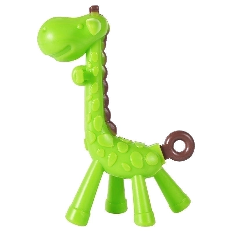 Adorable Giraffe Teething Toy for Babies Made of Safe Silica Gel|Baby Teething Accessories