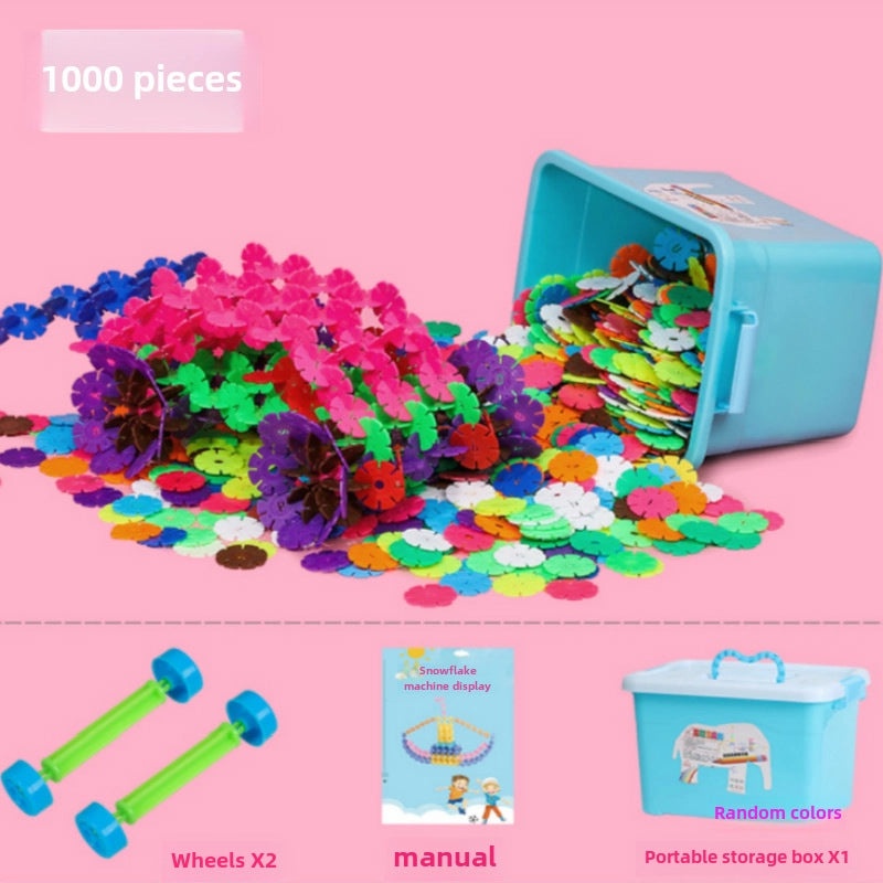 Snowflake Building Blocks for Kids Aged 3-6, Thickened Educational Puzzle Toys for Boys and Girls|Children's Educational Toys