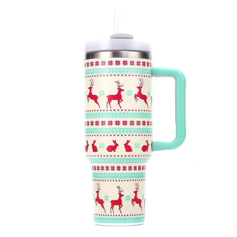 Festive Cartoon Stainless Steel Water Bottle for Christmas | Kitchen & Dining