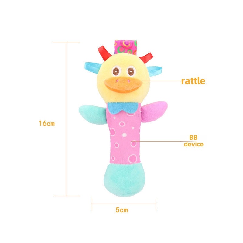 Cartoon Animal Baby Hand Rattle Stick Soft Newborn Toy|Baby Toys & Accessories