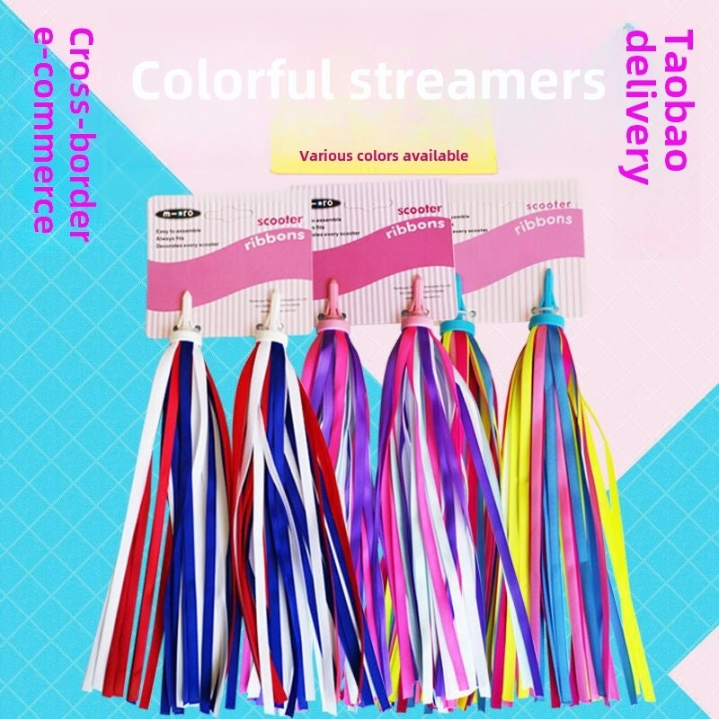Kids Scooter Bike Handlebar Tassel Accessories 300mm Length|Kids Scooter & Bike Accessories