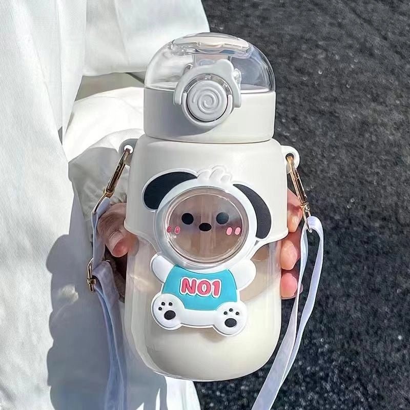 Adorable Cartoon Style Plastic Water Bottle Single Piece|Kitchen & Dining