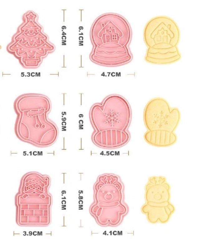 Holiday Cartoon Kitchen Mold Set 6pcs|Kitchen Accessories