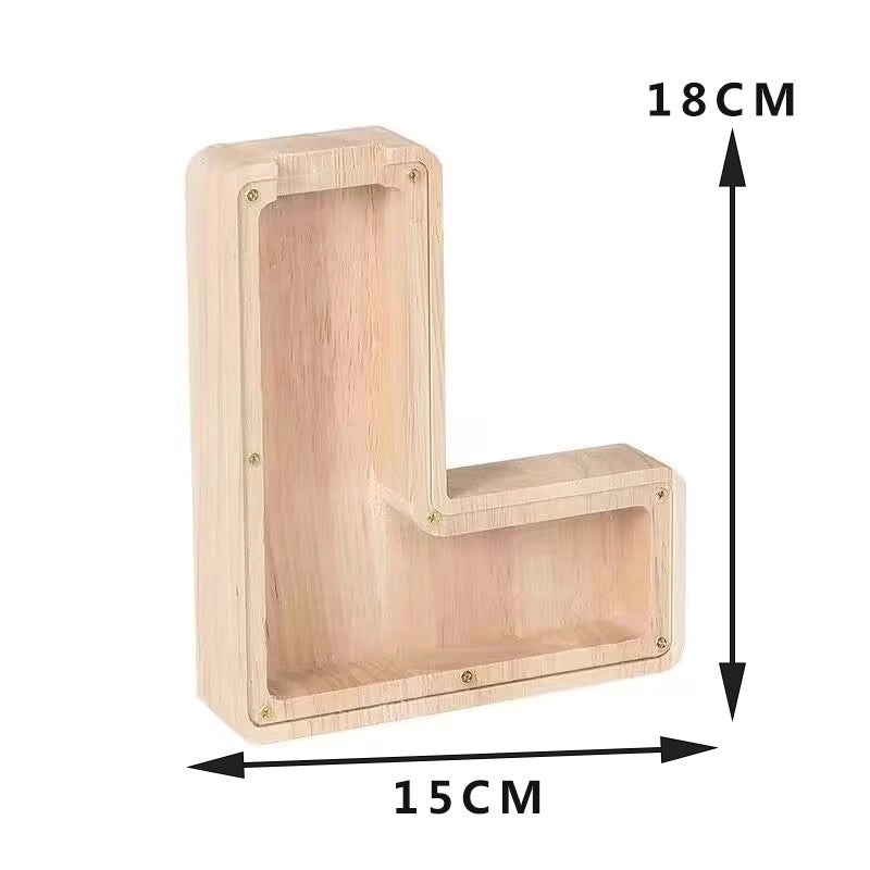 Piggy Bank Wooden Letter Toy for Kids | Educational Wooden Toys