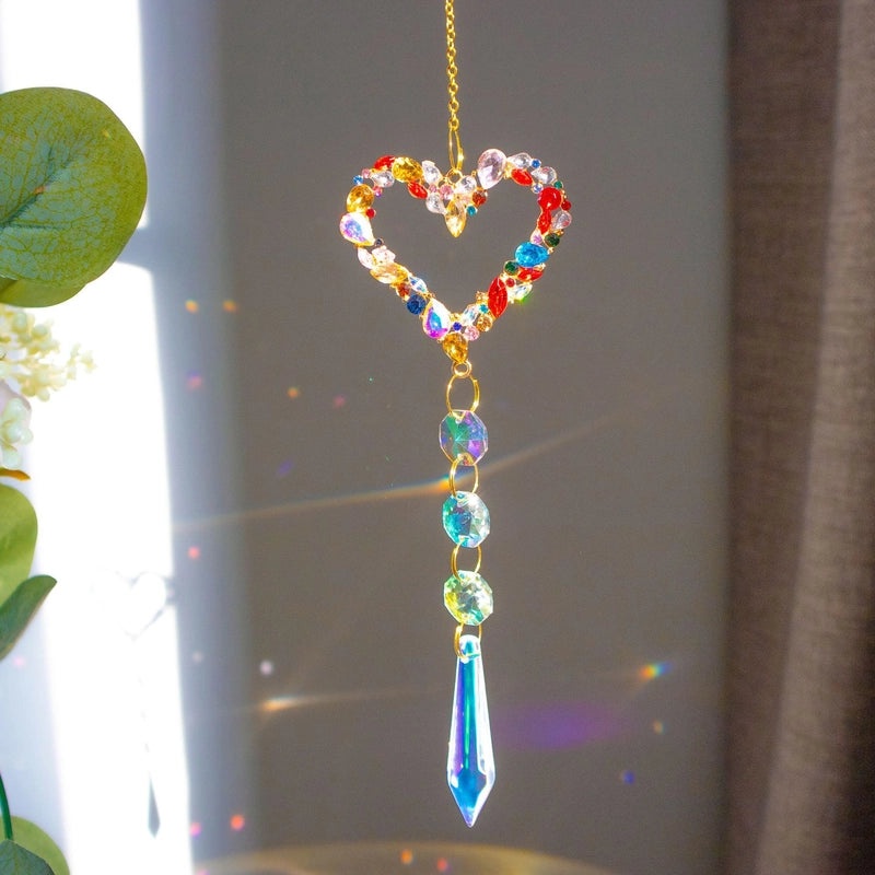 Elegant Star and Heart Shaped Crystal Alloy Glass Pendant for Jewelry|Fashion Accessories