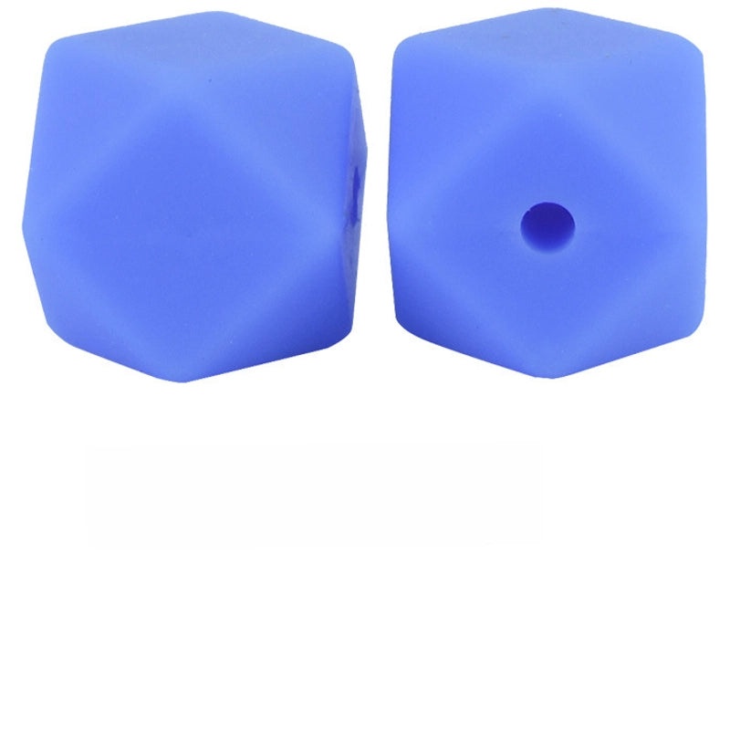 17mm Silicone Octagonal Beads for Pacifier Chains DIY Accessories | Baby & Mom Essentials