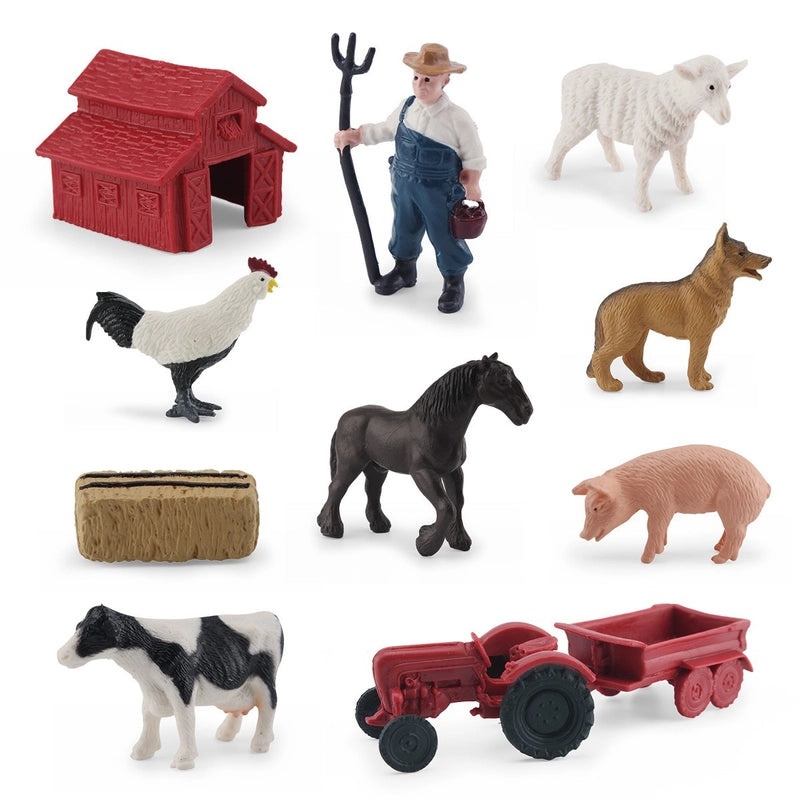 Mini Farm Animal Models Set|Home Decor & Miniatures