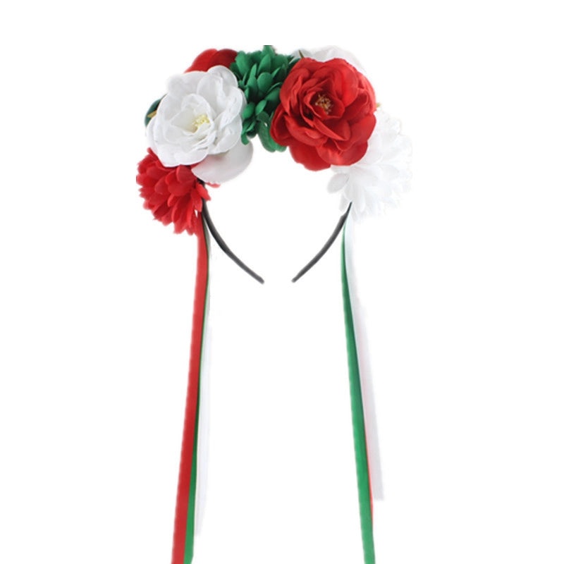 Artificial Flower Ribbon Hairband for Women|Hair Accessories