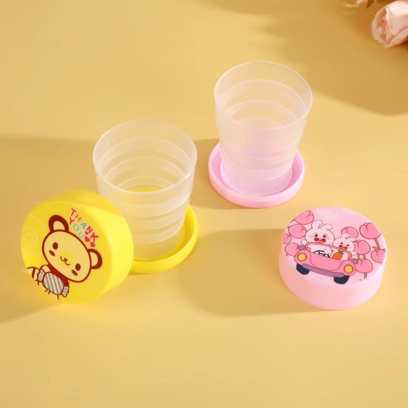 Portable Folding Cartoon Water Cup | Outdoor Travel Accessories