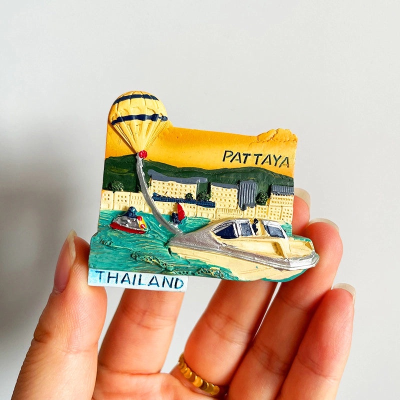 3D Travel Refrigerator Magnet Stickers Europe Cities Souvenirs Creative Tourist Gifts|Home Decor & Magnets