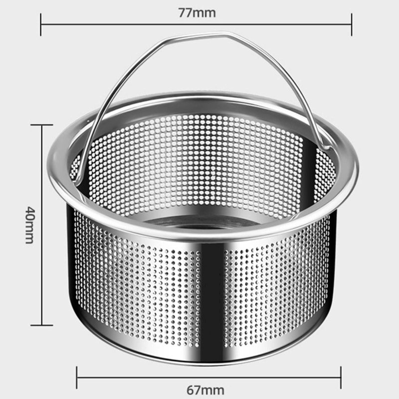 Stainless Steel Kitchen Sink Drain Strainer Net 304 Filter Garbage Catcher Funnel|Kitchen Accessories