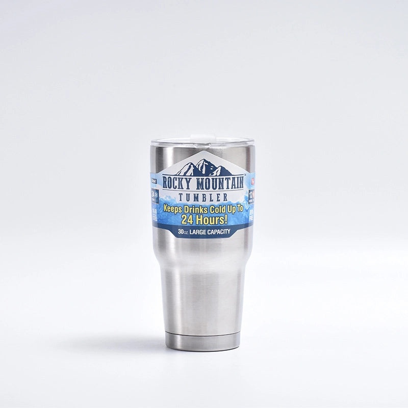 Stylish Solid Color Stainless Steel Water Bottle for Casual Vacation Use | Travel & Outdoor Accessories