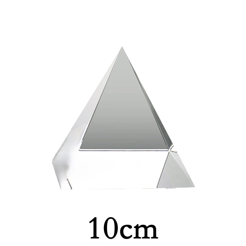 Minimalist Triangle Pyramid White Crystal Ornament for Christmas and Valentine’s Day|Home Decor & Holiday Decorations