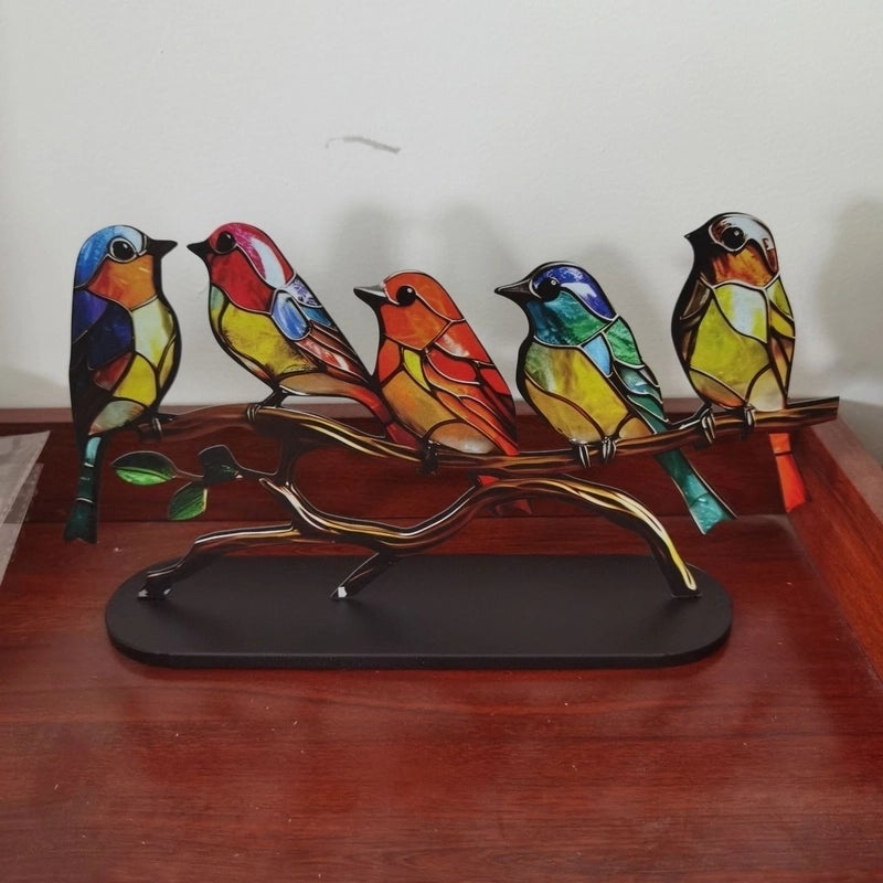 Casual Bird Acrylic Ornament Decorative Artificial Bird Figurine for Home Decor|Home Decor & Accessories