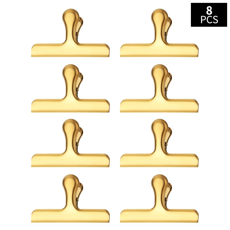 Sleek Solid Color Stainless Steel Clip with Anti-Drop Feature|Jewelry Accessories