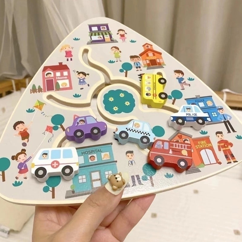 Wooden Baby Car Building Toys for 0-2 Years | Baby Toys & Early Learning