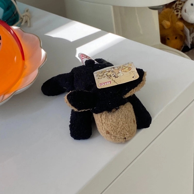 Cute Fried Fur Lion Plush Magnet Cartoon Animal Monkey Pig Refrigerator Sticker Rearview Mirror Doll Ornaments|Car Accessories